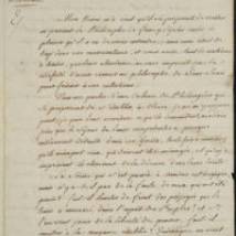 Letter from Frederick the Great to Voltaire 1766 Aug 7, digitized by USC.